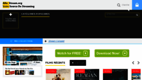 What Allostream.org website looked like in 2017 (8 years ago)