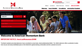 What Americanmomentumbank.com website looked like in 2017 (7 years ago)