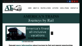 What Americantrainvacations.com website looked like in 2017 (6 years ago)