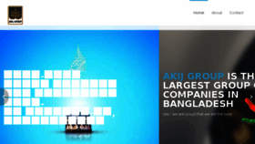 What Akijgroup.com website looked like in 2017 (6 years ago)