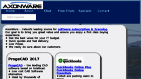 What Axonware.ie website looked like in 2017 (7 years ago)