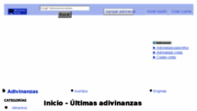 What Adivinanzascortas.net website looked like in 2017 (7 years ago)