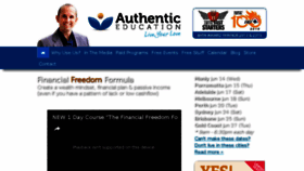What Authenticeducation.com.au website looked like in 2017 (6 years ago)