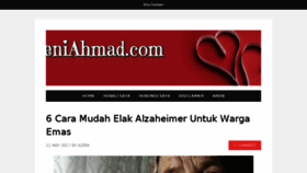 What Azeniahmad.com website looked like in 2017 (6 years ago)