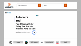 What Allparts.me website looked like in 2017 (6 years ago)