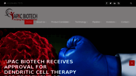 What Apacbiotech.com website looked like in 2017 (6 years ago)