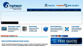 What Ampheon.com website looked like in 2017 (6 years ago)
