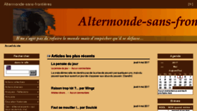 What Altermonde-sans-frontiere.com website looked like in 2017 (7 years ago)
