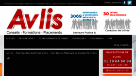 What Avlis.fr website looked like in 2017 (7 years ago)