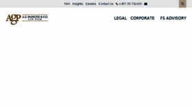 What Agplaw.com website looked like in 2017 (6 years ago)