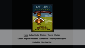 What Avbirds.com website looked like in 2017 (7 years ago)