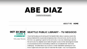 What Abediaz.com website looked like in 2017 (6 years ago)
