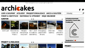 What Archicakes.cz website looked like in 2017 (7 years ago)