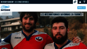 What Abrugby.fr website looked like in 2017 (6 years ago)