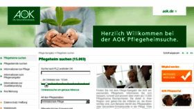 What Aok-pflegeheimnavigator.de website looked like in 2017 (6 years ago)