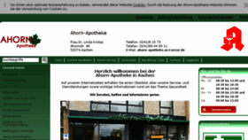 What Ahorn-apotheke-aachen.de website looked like in 2017 (6 years ago)