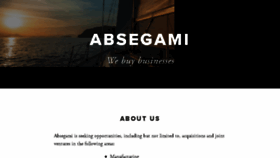 What Absegami.com website looked like in 2017 (6 years ago)
