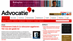 What Advocatie.nl website looked like in 2017 (6 years ago)