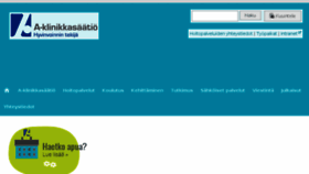 What A-klinikka.fi website looked like in 2017 (7 years ago)