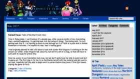 What Absolutezerotranslations.com website looked like in 2017 (7 years ago)