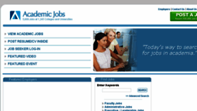 What Academicjobs.net website looked like in 2017 (6 years ago)