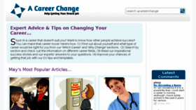 What Acareerchange.co.uk website looked like in 2017 (6 years ago)