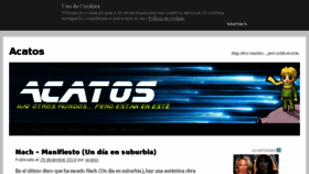 What Acatos.es website looked like in 2017 (6 years ago)