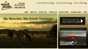 What Access2tanzania.com website looked like in 2017 (8 years ago)