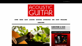 What Acguitar.com website looked like in 2017 (6 years ago)