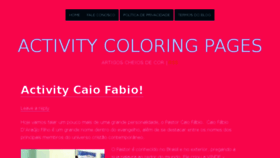 What Activitycoloringpages.com website looked like in 2017 (6 years ago)