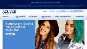 What Acuvue.cz website looked like in 2017 (6 years ago)