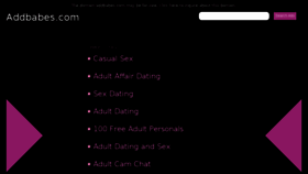 What Addbabes.com website looked like in 2017 (6 years ago)