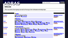 What Adras.com website looked like in 2017 (6 years ago)