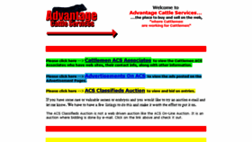 What Advantagecattle.com website looked like in 2017 (6 years ago)