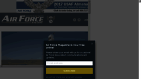 What Airforce-magazine.com website looked like in 2017 (6 years ago)