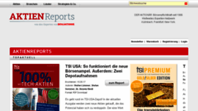 What Aktienreports.de website looked like in 2017 (6 years ago)