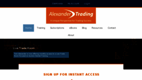 What Alexandertrading.com website looked like in 2017 (6 years ago)