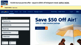 What Allegiantairlines.com website looked like in 2017 (6 years ago)