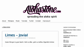 What Alohastone.com website looked like in 2017 (6 years ago)