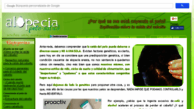 What Alopecia-pelo-salud.com website looked like in 2017 (6 years ago)