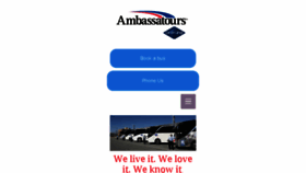 What Ambassatours.com website looked like in 2017 (6 years ago)