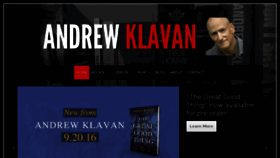 What Andrewklavan.com website looked like in 2017 (6 years ago)