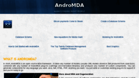 What Andromda.org website looked like in 2017 (6 years ago)