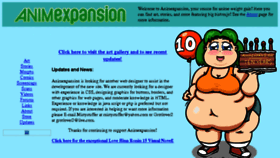 What Animexpansion.com website looked like in 2017 (6 years ago)