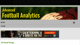 What Advancednflstats.com website looked like in 2017 (7 years ago)