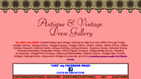 What Antiquedress.com website looked like in 2017 (6 years ago)