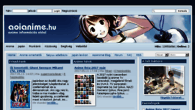 What Aoianime.hu website looked like in 2017 (6 years ago)