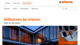 What Arbonia.ch website looked like in 2017 (6 years ago)