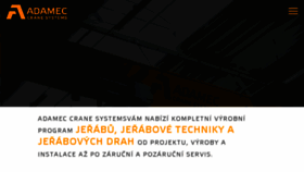 What Adamec.cz website looked like in 2017 (6 years ago)