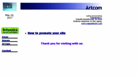What Artcom.com website looked like in 2017 (6 years ago)